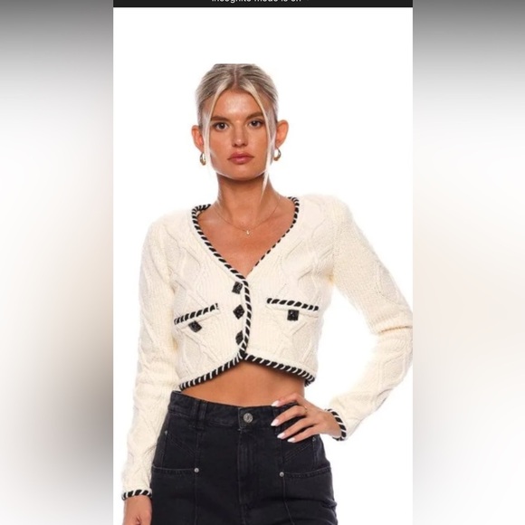 Self Portrait Cable knit cardigan - Picture 5 of 12